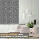 image 7 of NOVECRAFTO Diamond Effect 3D Wall Panels – 6 Sheets Covering 1.5 sqm (16.15 sqft) – Matte Interior PVC Cladding Tiles – 19.6"x19.6" Diamond Design Silver Grey