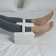 image 6 of Memory Foam Leg Knee Support Pillow White Cushion