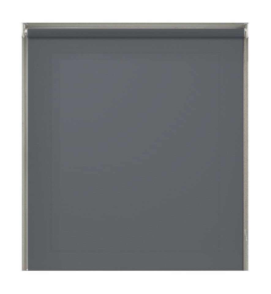 image 1 of 95cm Slate Grey Plain Straight Edge Daylight Roller Blind | Grey | Grey