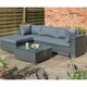 image 1 of 4 Seater Grey Weave Lounger Set
