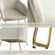 image 5 of Dining Chair Jeane - velvet look, cantilever frame - Set of 2 Cream | Velvet Look Cream/Gold