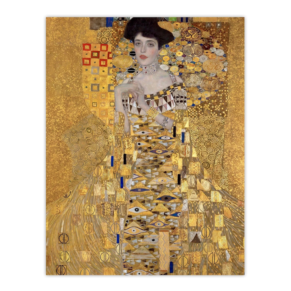 image 1 of Gustav Klimt Framed Wall Art Print Portrait of Adele Bloch Bauer I Home Décor