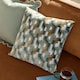 image 1 of Furn Metro Prism Velvet Cushion | Green | Green