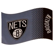 Brooklyn Nets Fade Design Flag | Grey | Grey | 1