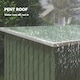 image 6 of Outsunny 9 x 4FT Metal Garden Storage Shed w/ 2 Door, Light Green