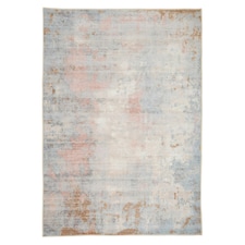 Beige Pastel Pink Distressed Abstract Washable Living Room Area Rug-120x170cm | Cream