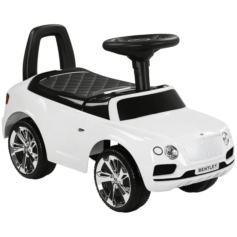 image 1 of AIYAPLAY Bentley Licensed Ride on Car, Foot to Floor w/ Music Horn - White