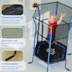 image 5 of HOMCOM 5.4FT Kids Trampoline with Enclosure Indoor Outdoor Blue