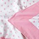image 4 of Homescapes Cotton Pink Heart Decorative Sofa Throw Pink