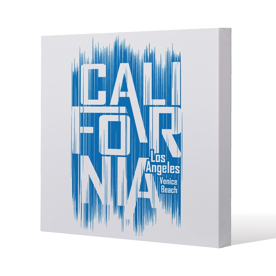 California Venice Beach (Canvas Print) / 77 x 77 x 4cm | Multi