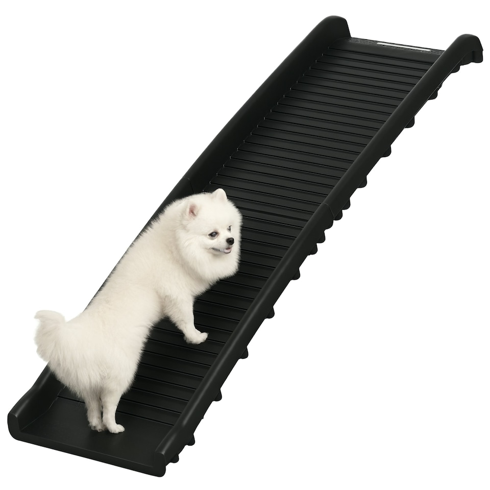 image 1 of PawHut Foldable Pet Ramp Dog Ramp for Cars, Truck, SUV