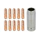 image 1 of 0.6mm Mini Contact Tips 10pk & Shroud Hobby Welding Torch Welder MIG Gas