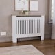 image 7 of Vida Designs Arlington Radiator Cover Painted MDF Slatted Cabinet, White, 111cm