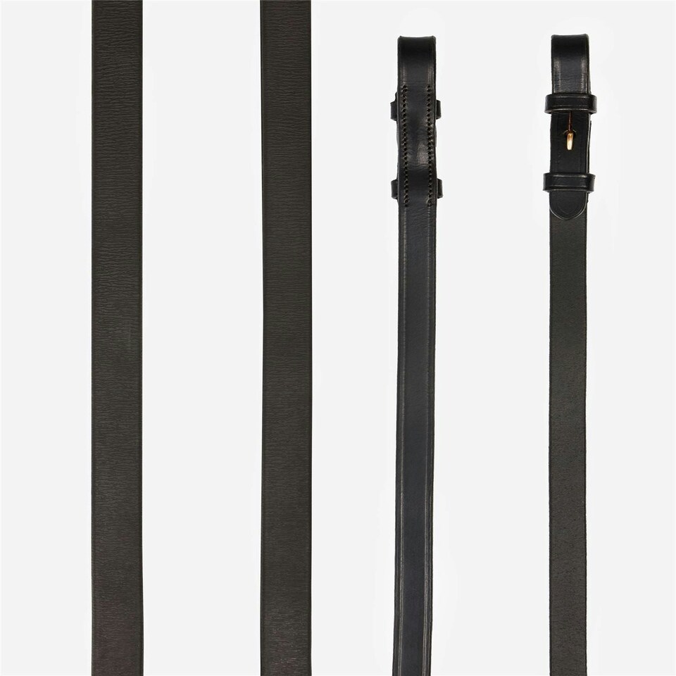 image 1 of LeMieux Kris Extreme Rubber Reins Black | Pony