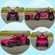 image 8 of HOMCOM Electric Quad Bike, 6V Kids Ride-On ATV with Back Trailer - Pink