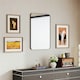 image 10 of HOMCOM 90cm Rectangle Mirror, Wall Mirror for Bathroom, Black