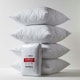 image 1 of Homescapes Cotton Rich Quilted Pillow Protectors - 60 x 60 cm - Pack of 4 | White