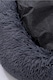 image 3 of Living and Home 70cm Round Donut Plush Dog Bed, Dark Grey | Grey | One Size