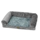 image 1 of Skylos Orthopedic Pet Calming Bed Extra Large Foam Plush Dog Nest Mattress Mat Grey | XL