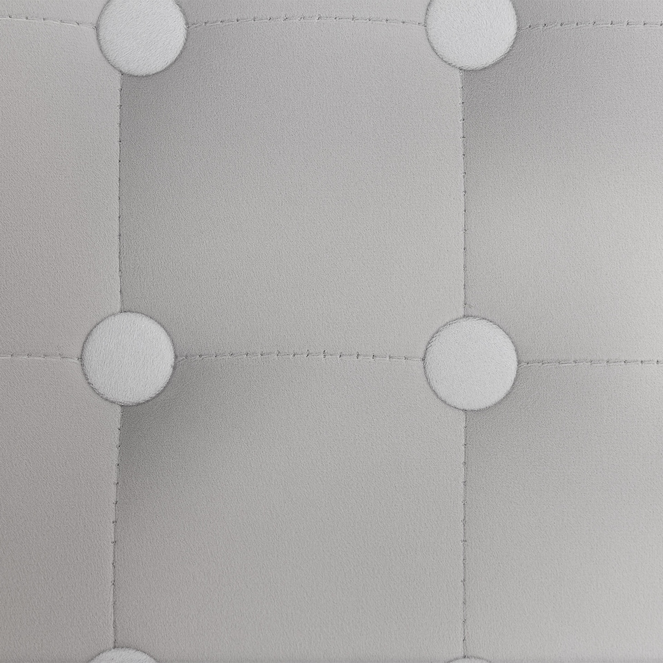 image 1 of HOMCOM Small Footstool Ottoman, Velvet Footrest, Square Foot Stool with Rubber Wood Legs and Padded Seat for Living Room, Bedroom, Entryway, 35 35 35cm, Light Grey | Grey