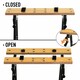 image 5 of DURHAND 4-in-1 Work Bench Adjustable Saw Horse Clamp Table Foldable Grey Black