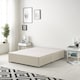 image 3 of Astoria Divan Bed Base with 2 Drawers & 30 Inch Diamante Headboard in Tweed Fabric | Brown | Natural | Super King