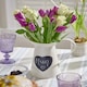 image 1 of Country Cream Jug Vase with Chalkboard Cream