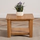 image 2 of Oslo Solid Oak Lamp Table for Living Room