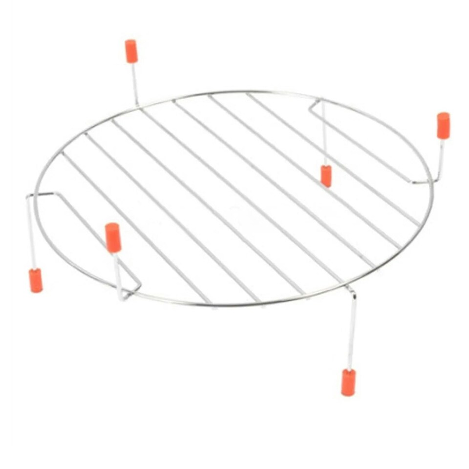 image 1 of SPARES2GO Turntable Wire Rack Shelf Stand for Russell Hobbs Microwave Grill Oven 270mm