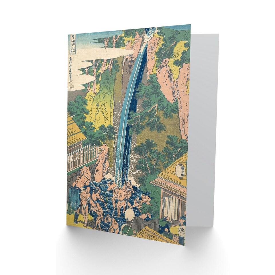 image 1 of Hokusai Japan Roben Falls Oyama Sagami Art Card