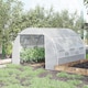 image 2 of Outsunny 3 x 3 x 2 m Polytunnel Greenhouse Pollytunnel Tent w/ Steel Frame White