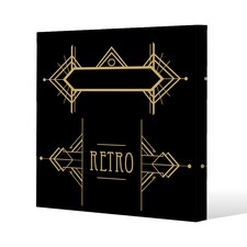 Art Deco Retro (Canvas Print) 46 x 46 x 4cm