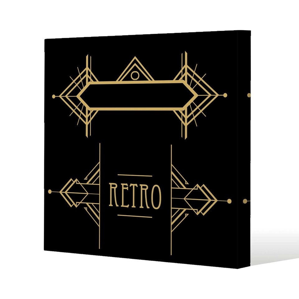 image 1 of Art Deco Retro (Canvas Print) 46 x 46 x 4cm