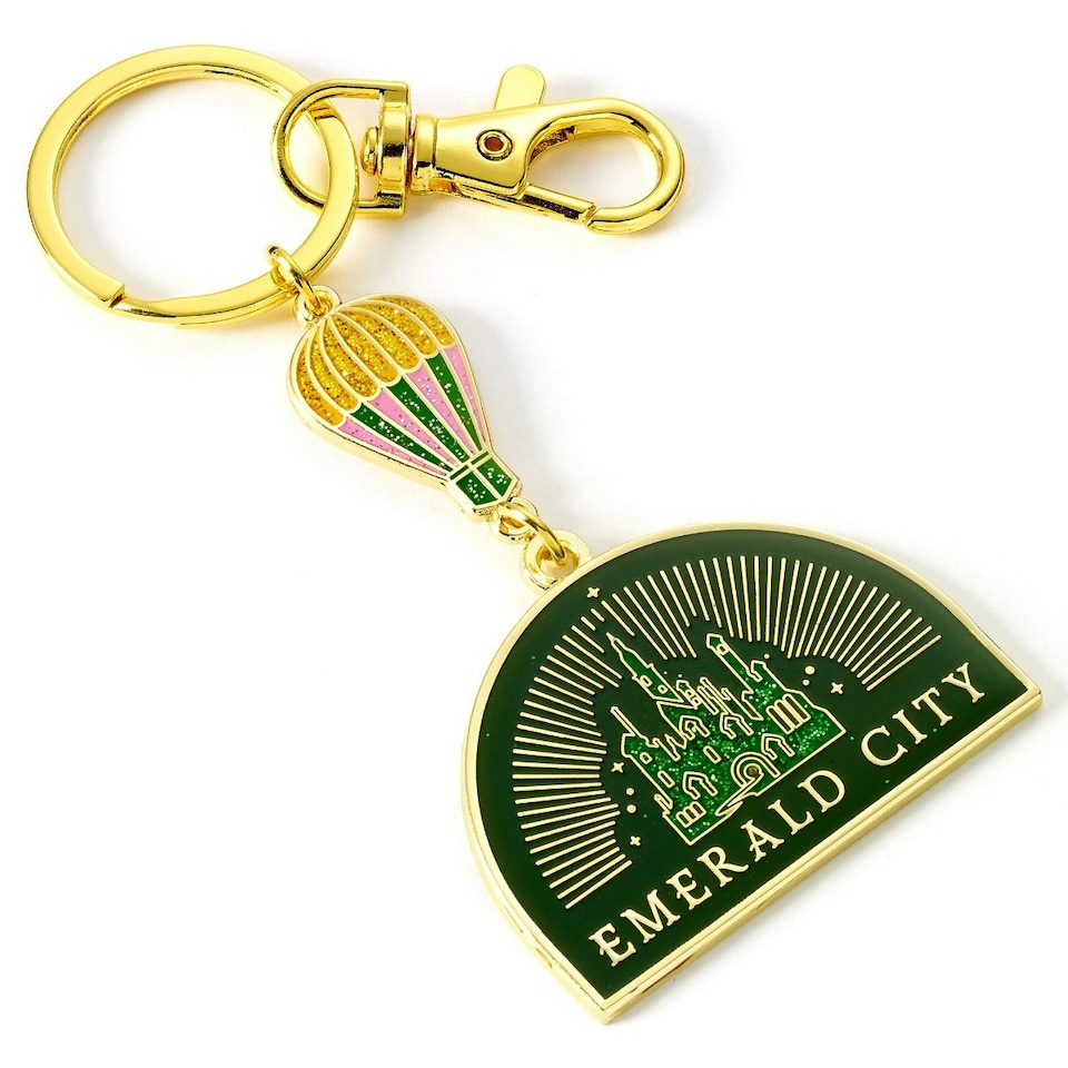image 1 of Wicked Emerald City Hot Air Balloon Keyring