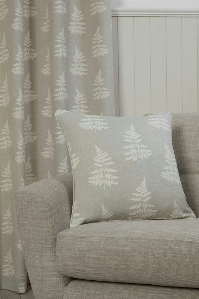 image 1 of Esher Eyelet Curtains - Grey - 168cm x 137cm