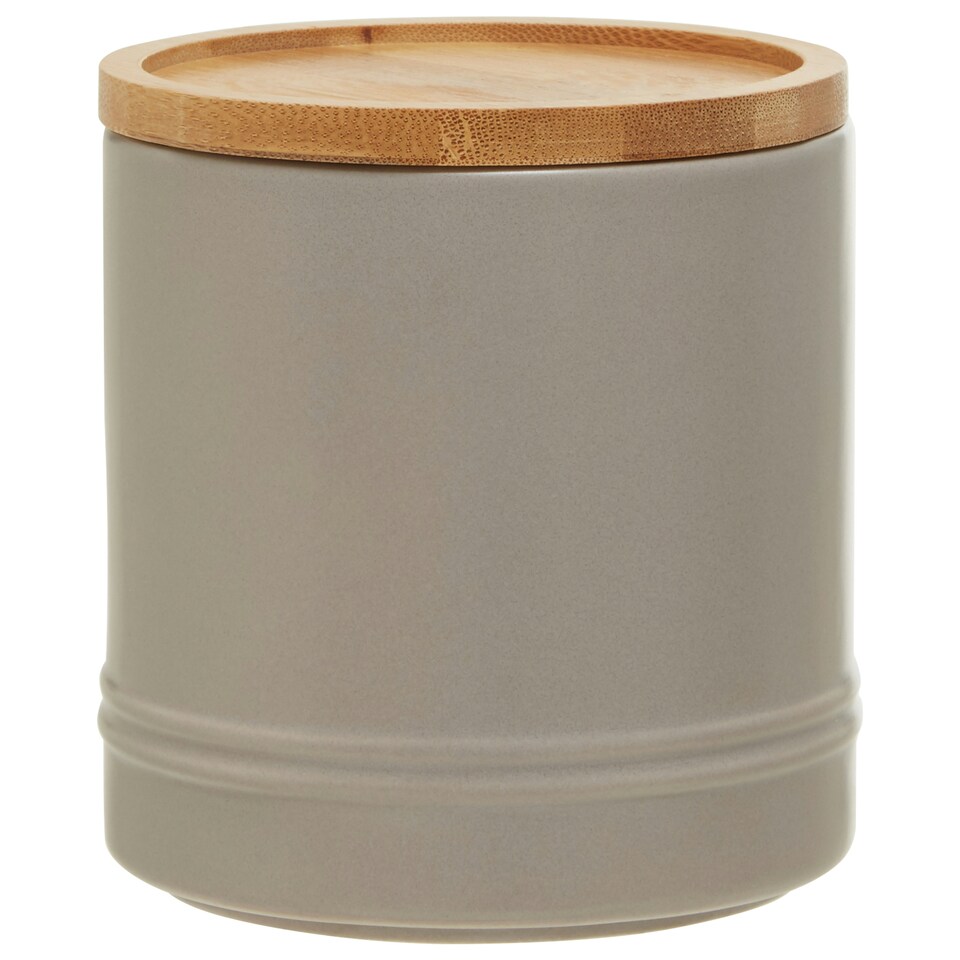 image 1 of Maison by Premier Fenwick Medium Grey Storage Canister