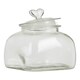image 3 of Interiors by Premier Small Storage Jar, Glass Canister with Heart-Shaped Lid, Ideal for Storing Sweets, Spices