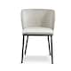image 1 of Mandy Dining Chair - Crib 5 (Pack of 2) - Velvet - L48 x W46.2 x H75.5 cm - Light Grey | Grey
