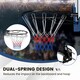 image 5 of COSTWAY Wall Mounted Basketball Rim Goal Replacement Black Black | Standard