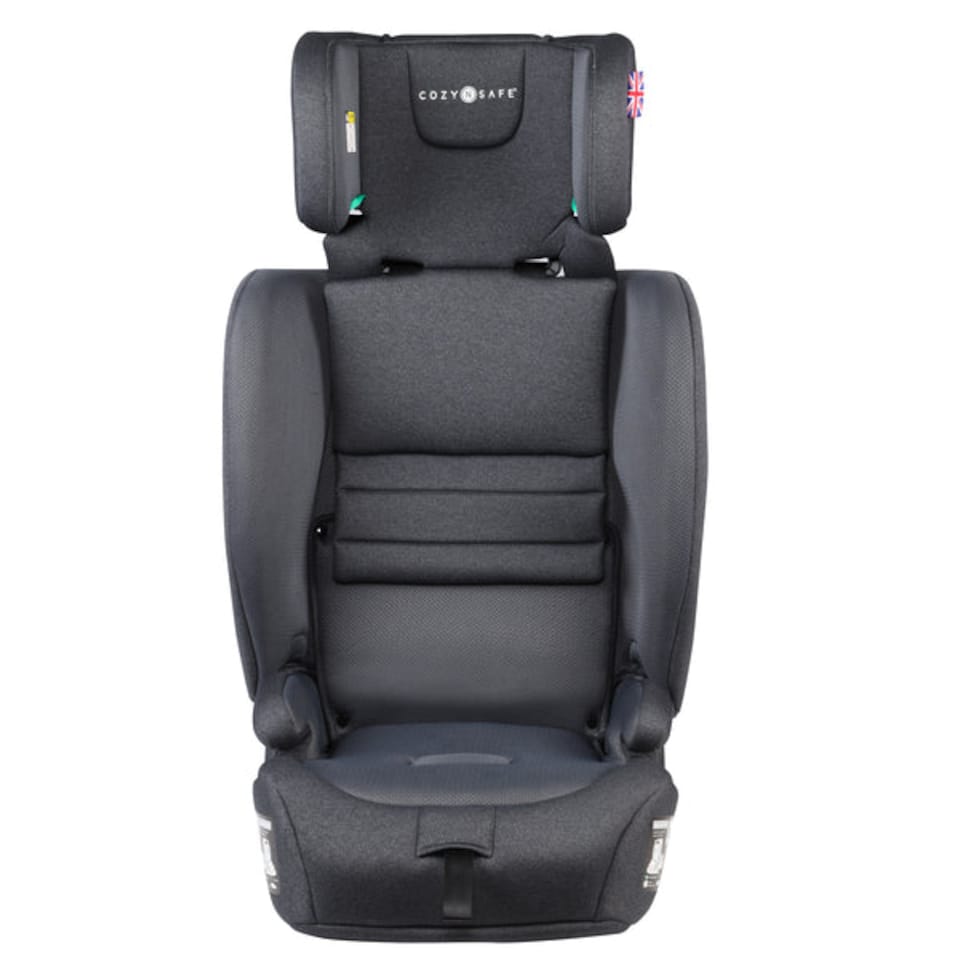 image 1 of Cozy N Safe Cygnus i-Size Car Seat 76-150cm, ISOFix & Top Tether, Foldable Compact Design, Adjustable Headrest, Travel Bag Included, 15 Months to 12 Years (Graphite)