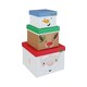 image 1 of Christmas Characters Stackable Gift Boxes - Pack of 3