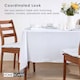 image 8 of Homescapes White Tablecloth - 178 x 300 cm | White | 178cm x 300cm (70" x 120")