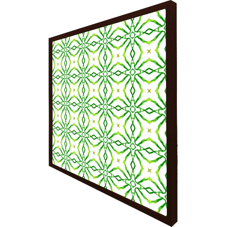 image 1 of Swimwear fabric green alluring boho chic (Picture Frame) White | XS