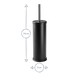 image 3 of Harbour Housewares Round Toilet Brush - Matt Black