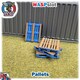 image 1 of Slot Car Trackside Scenery 4 x Pallet Kit Blue 1:32 Scale Wasp P