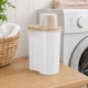 image 2 of Set of 2 1.7L, 2.4L Laundry Detergent Container Washing Powder Box Measuring Cup