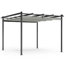 VonHaus Pergola with Retractable Roof Weatherproof 3x3m
