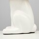 image 2 of ValueLights Lepus Pair of Modern White Ceramic Rabbit/Hare Table Lamps with White Shade with LED Bulb