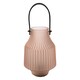 image 3 of Hestia Battery Operated Portable Lantern Frosted Pink
