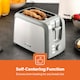 image 6 of GEEPAS 2 Slice Bread Toaster with 7 Level Browning Control, Grey